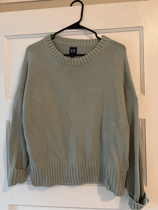 GAP Sweaters - GAP Sea foam Green 100% Cotton Crewneck Sweater